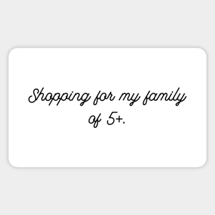 Shopping for Family Sticker